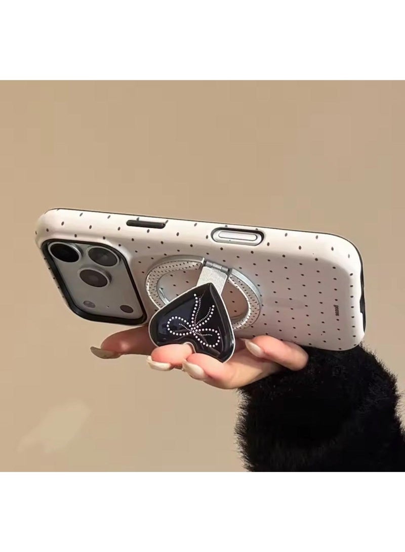 Multi Impex iPhone 17 Pro Max Cute Fashion Love Magnetic Stand Holder Case - Image 3